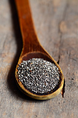 Image showing Black chia seeds