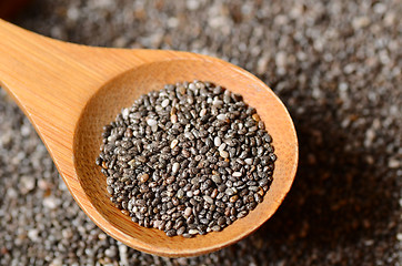 Image showing Black chia seeds