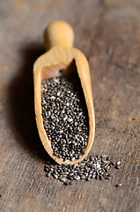 Image showing Black chia seeds