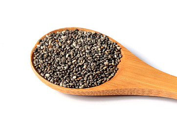 Image showing Black chia seeds