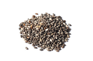 Image showing Black chia seeds