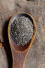 Image showing Black chia seeds