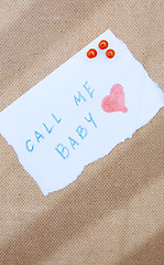 Image showing Call me