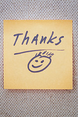 Image showing Thanks