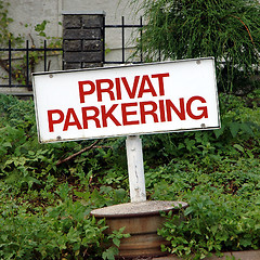 Image showing Privat Parking