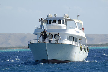 Image showing Tour by the tourist ship on Red sea, Hurghada, Egypt