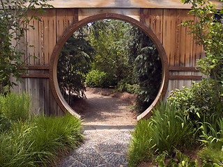 Image showing Japanese Garden Gate