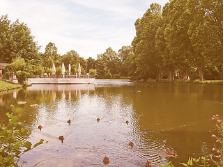 Image showing Gardens in Stuttgart, Germany vintage