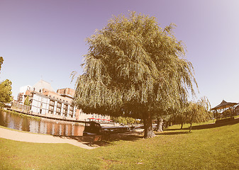 Image showing River Avon in Stratford upon Avon vintage