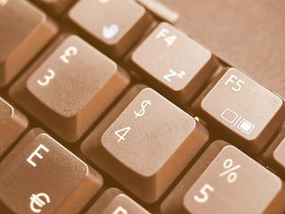 Image showing  Computer keyboard vintage