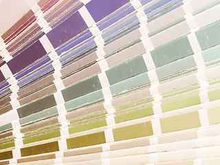 Image showing  Color table vintage