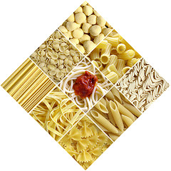 Image showing Pasta collage