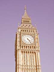 Image showing Big Ben vintage