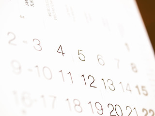 Image showing  Calendar vintage