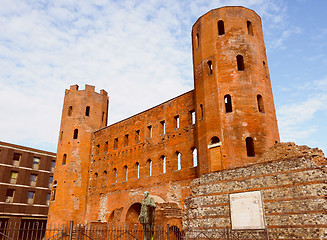 Image showing Retro look Torri Palatine Turin