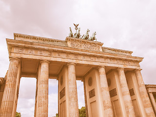 Image showing Brandenburger Tor Berlin vintage