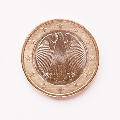 Image showing  German 1 Euro coin vintage