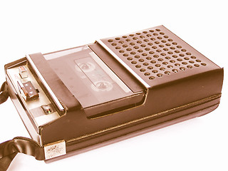 Image showing  Tape cassette recorder vintage