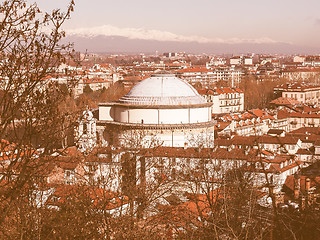 Image showing Gran Madre church Turin vintage