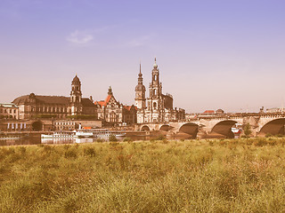 Image showing Dresden Hofkirche vintage