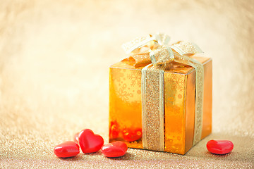 Image showing presents and hearts