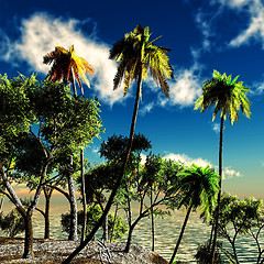 Image showing Beautiful tropical island 