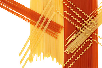 Image showing Italian Pasta Background Abstract