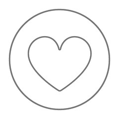 Image showing Heart sign line icon.