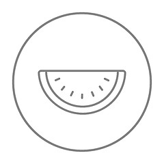 Image showing Watermelon line icon.