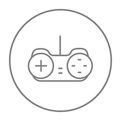 Image showing Joystick line icon.