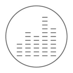 Image showing Digital equalizer line icon.