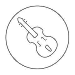 Image showing Cello line icon.