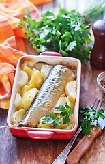 Image showing potato with fish