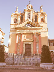 Image showing Church of San Bernardino meaning St Bernardine in Chieri vintage