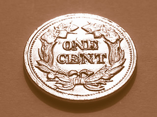 Image showing  One cent vintage