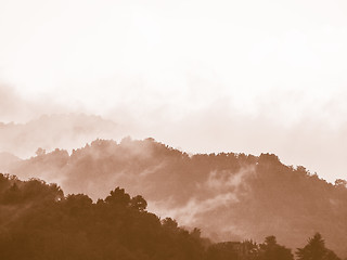 Image showing Retro looking Stormy weather