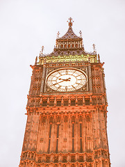 Image showing Big Ben vintage