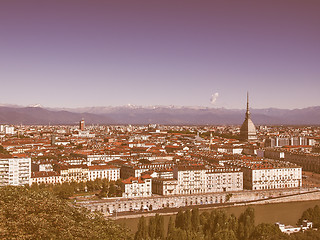 Image showing Turin view vintage