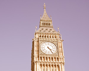 Image showing Big Ben vintage