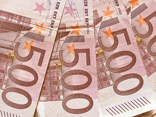 Image showing  Euro note vintage