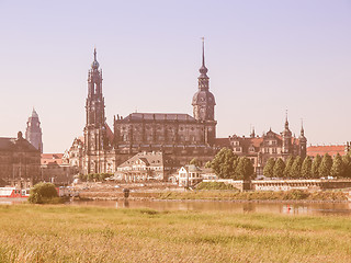 Image showing Dresden Hofkirche vintage