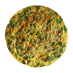 Image showing Parsley cilantro omelette