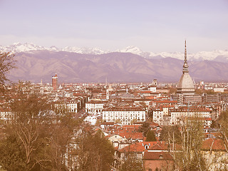 Image showing Turin view vintage