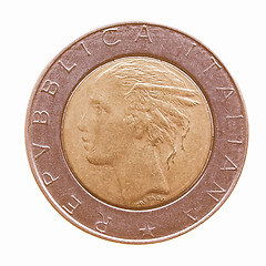 Image showing  Coin isolated vintage