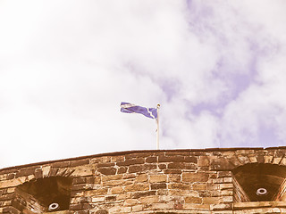 Image showing Scottish flag vintage