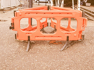 Image showing  Street barrier vintage