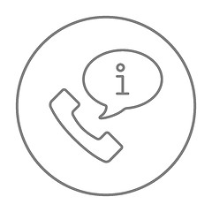 Image showing Customer service line icon.