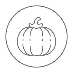 Image showing Pumpkin line icon.