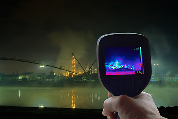 Image showing Petrochemical Plant Infrared