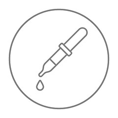 Image showing Pipette line icon.